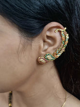 Load image into Gallery viewer, Jadau "Mrinal" Earcuffs (Multicolor/ white-red)