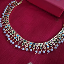 Load image into Gallery viewer, Panchratan & Gul Necklace Set Combo