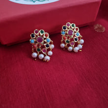 Load image into Gallery viewer, Panchratan & Gul Necklace Set Combo