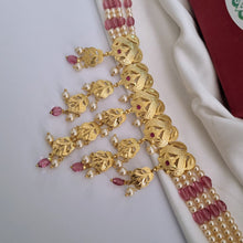 Load image into Gallery viewer, Jadau "Jhalar" Necklace Set (Pre-booking)