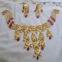 Load image into Gallery viewer, Jadau "Jhalar" Necklace Set (Pre-booking)