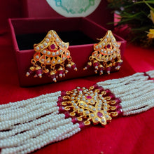 Load image into Gallery viewer, Jadau "Shama" Choker Set