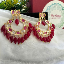 Load image into Gallery viewer, Hyderabadi Jadau "Gulmohar" Necklace Set