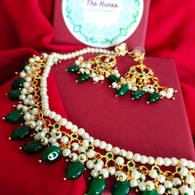 Load image into Gallery viewer, Hyderabadi Jadau "Mehr" Necklace set