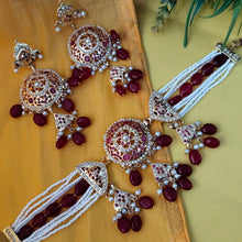 Load image into Gallery viewer, Jadau "Bindiya" choker set