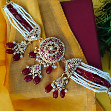 Load image into Gallery viewer, Jadau "Bindiya" choker set