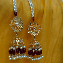 Load image into Gallery viewer, Hyderabadi Jadau "Madhubala" Jhumka