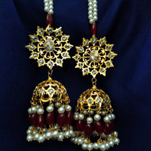 Load image into Gallery viewer, Hyderabadi Jadau "Madhubala" Jhumka
