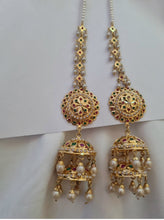 Load image into Gallery viewer, Jadau "Qalaa" Jhumke