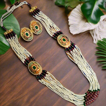Load image into Gallery viewer, Jadau "Kamya" Necklace Set