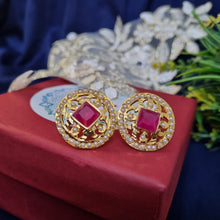 Load image into Gallery viewer, Jadau "Rani" Earrings (Studs)