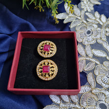 Load image into Gallery viewer, Jadau "Rani" Earrings (Studs)