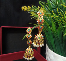 Load image into Gallery viewer, Jadau dangler jhumki