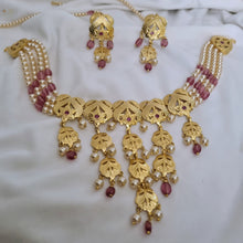 Load image into Gallery viewer, Jadau "Jhalar" Necklace Set
