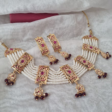 Load image into Gallery viewer, Jadau &quot;Apsara&quot; Necklace Set
