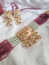 Load image into Gallery viewer, Jadau "Meenakshi" Necklace Set
