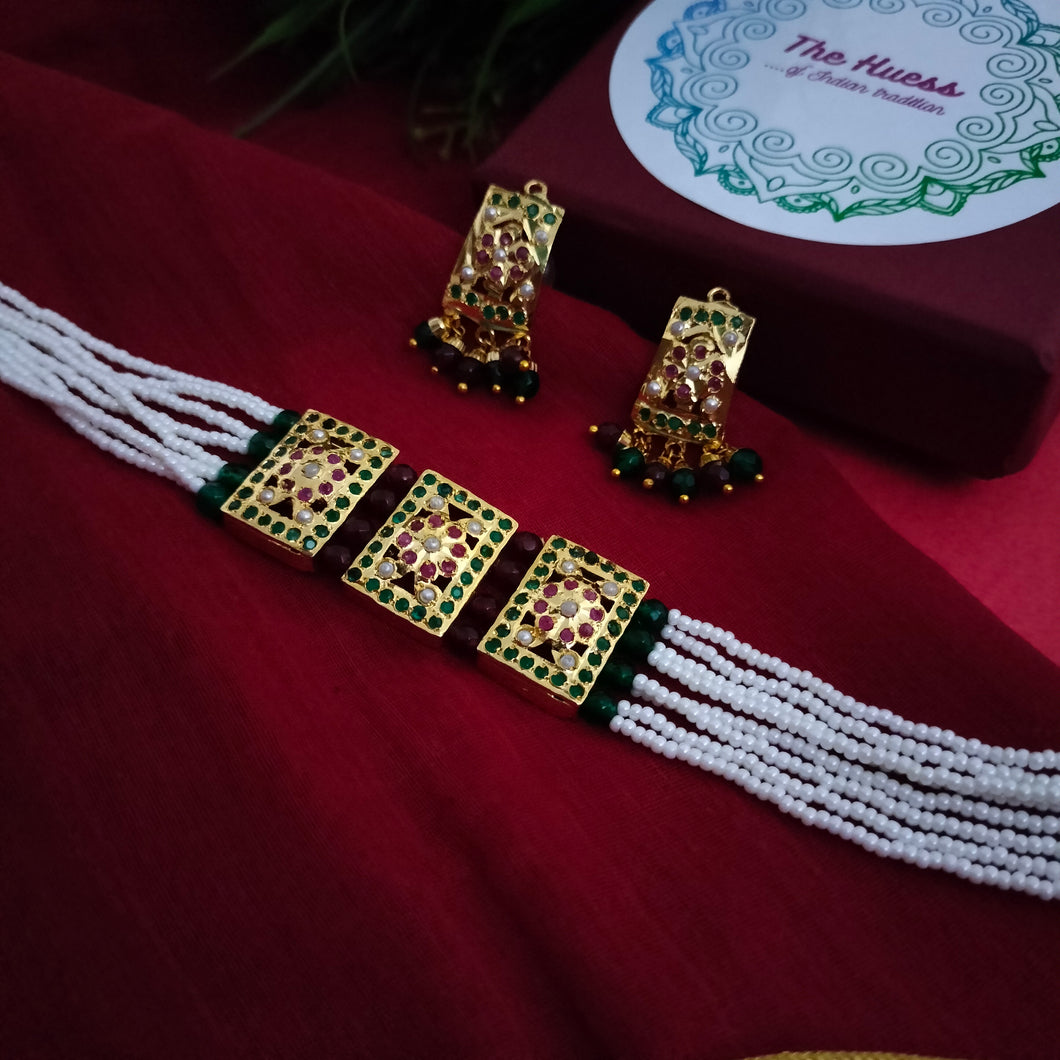 Jadau Mandakini Necklace Set