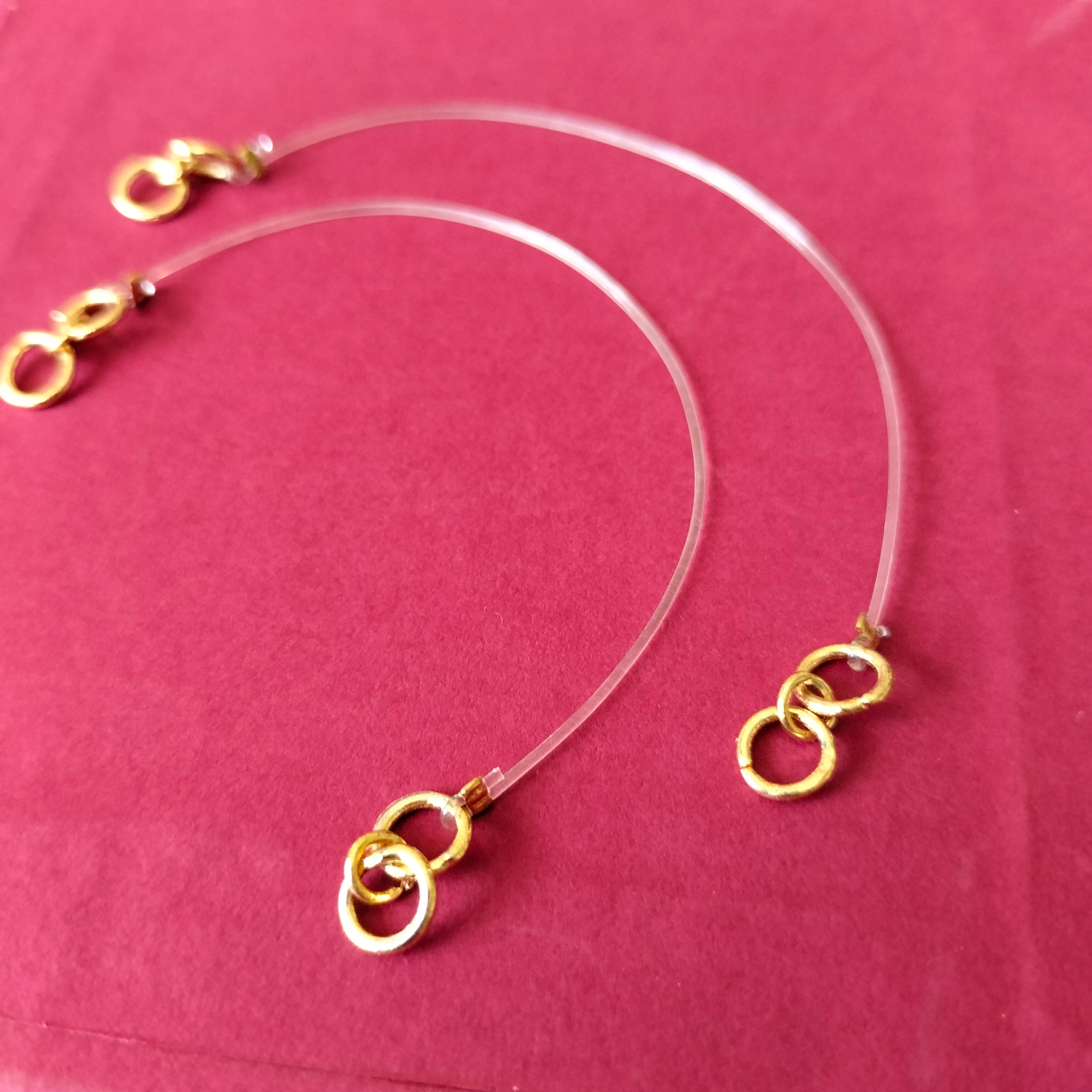 Transparent Earchains (2 pairs) – The Huess