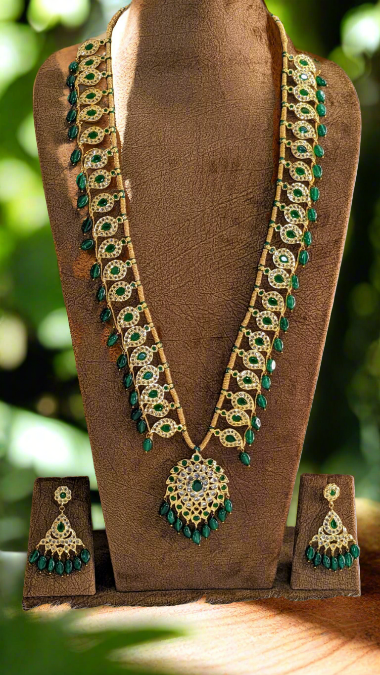 Hyderabadi Jadau Long Necklace Set